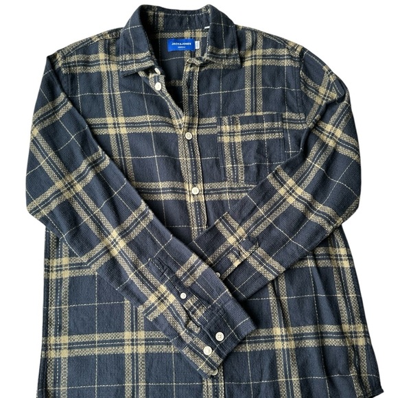 Jack & Jones Men’s Button Down Flannel Shirt - Picture 14 of 14